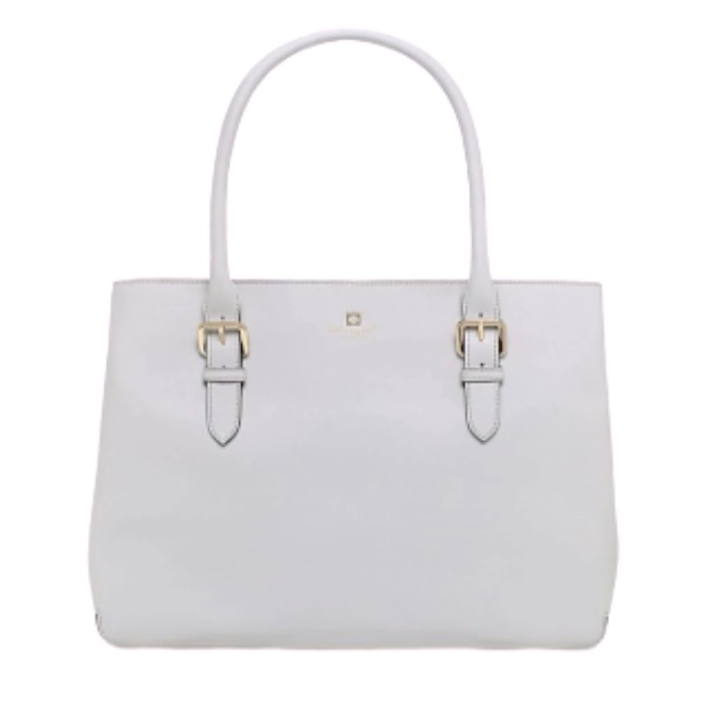 Kate Spade New York 'Cove Street' Leather Airel Tote Bag, Light Smoke